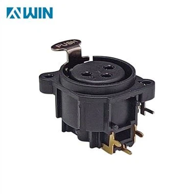 3 پین زن 90 درجه PCB کوه XLR