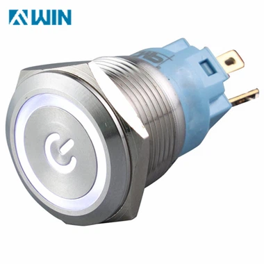 سوئیچ فلزی با LED سفید