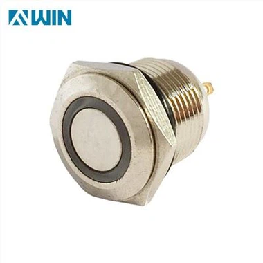 22MM فلز روشن فشار دکمه سوئیچ