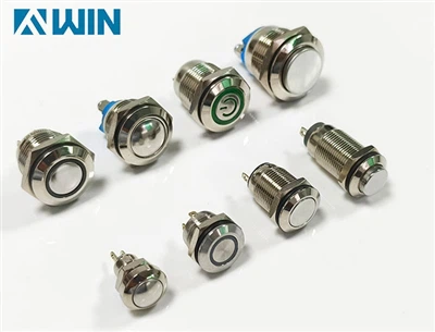 انواع تماس های رایج و ویژگی های کلیدهای دکمه ای فلزی